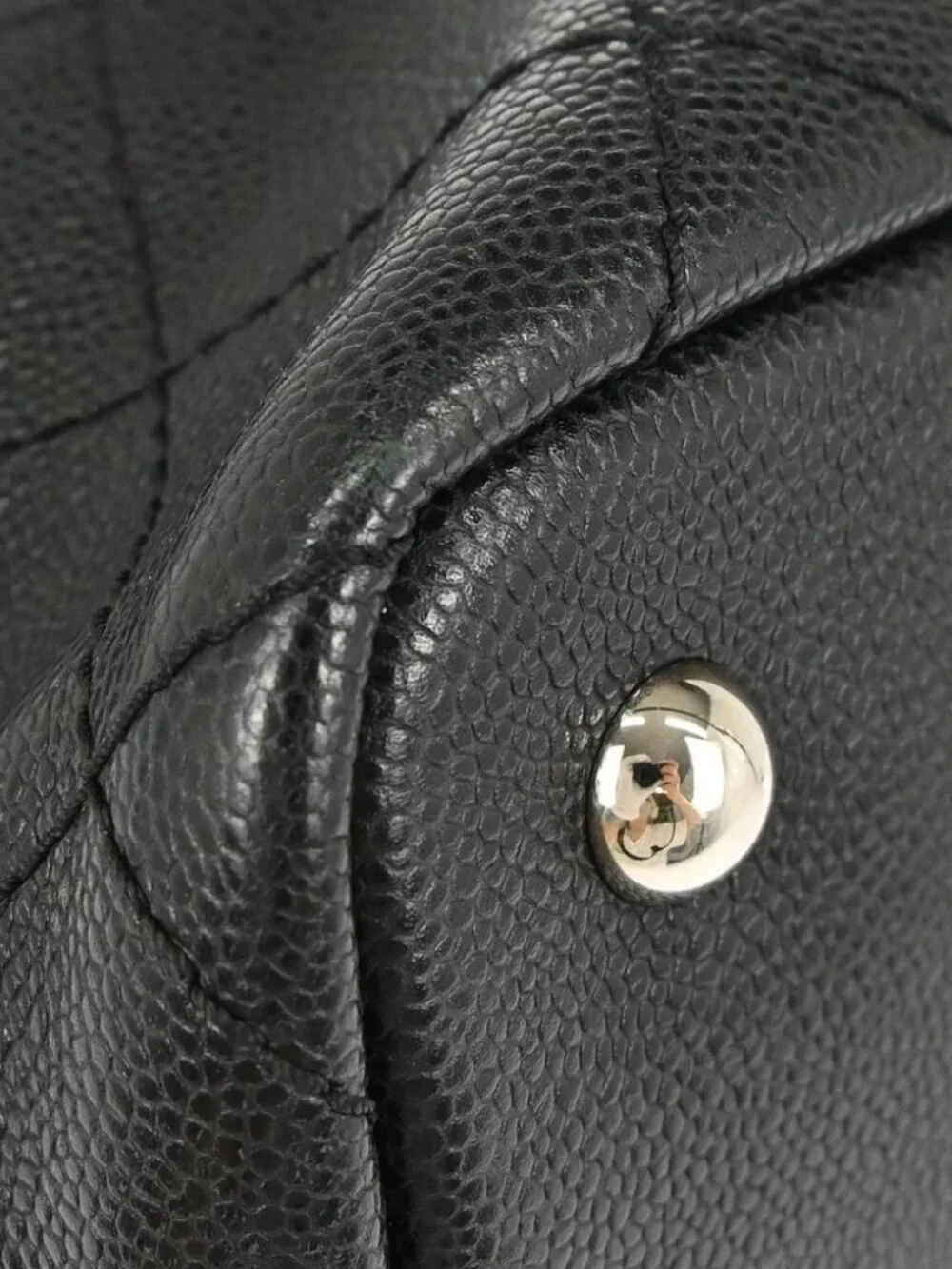 Chanel Black Calfskin On The Road Shopping Fever Tote Bag